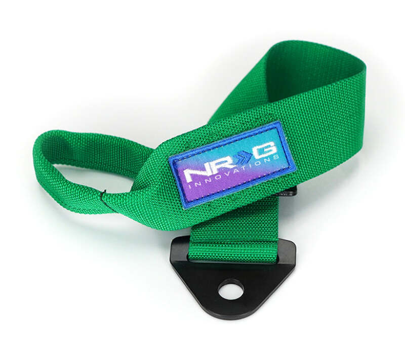 NRG Universal Tow Strap 24in Adjustable - Green-thumbmail-1