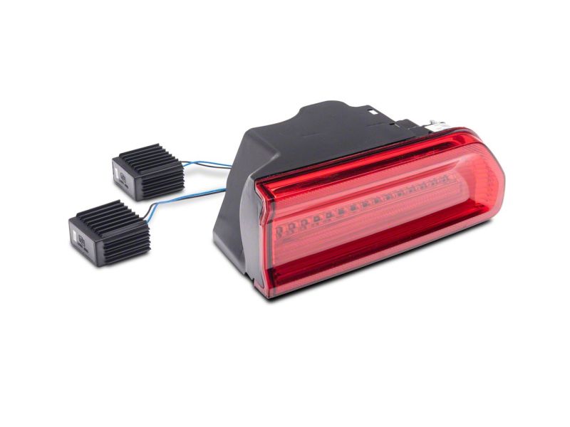 Raxiom 08-14 Dodge Challenger LED Tail Lights- Chrome Housing - Red/Clear Lens-thumbmail-5