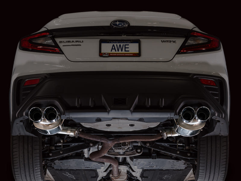 AWE Tuning 22-25 Subaru VB WRX Touring Edition Axleback Exhaust - Chrome Silver Tips-thumbmail-6