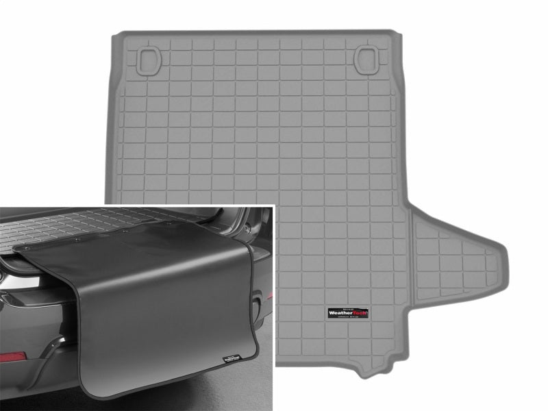 WeatherTech 25-26 Porsche Panamera E-Hybrid Trunk Cargo Liner w/Bumper Protector - Grey-thumbmail-2