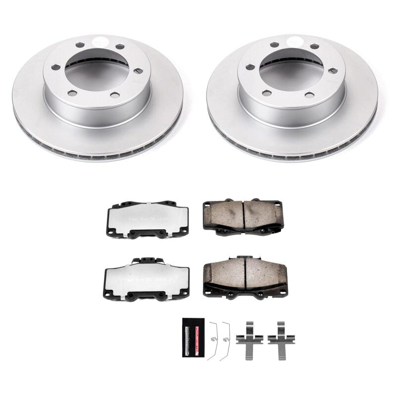 Power Stop 95-02 Toyota 4Runner Front Z36 Coated Truck & Tow Brake Kit-thumbmail-1
