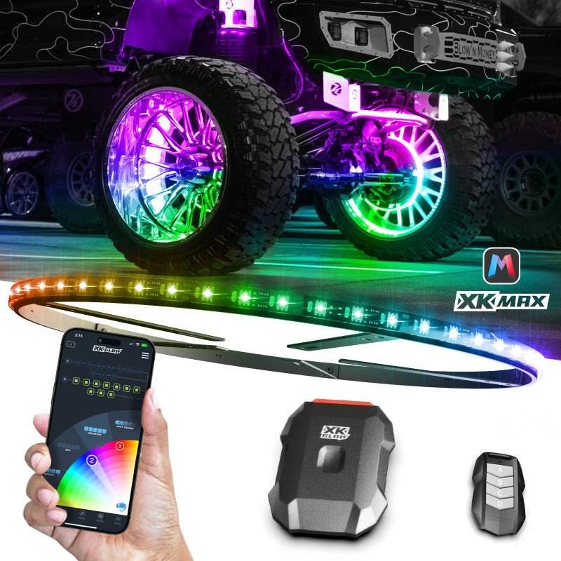 XK Glow XKmax RGBW Wheel Ring Light Kit-thumbmail-2