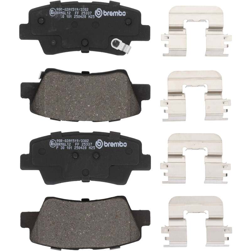 Brembo OE 21-23 Hyundai Kona/19-24 Kona Electric/19-21 Veloster Low-Met Brake Pad - Rear-thumbmail-1