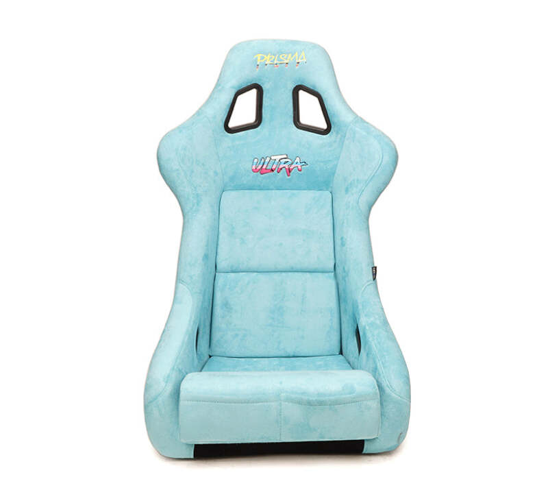 NRG FRP Bucket Seat ULTRA Edition W/ Grey Pearlized Back / Teal Microfiber Material - Large-thumbmail-5