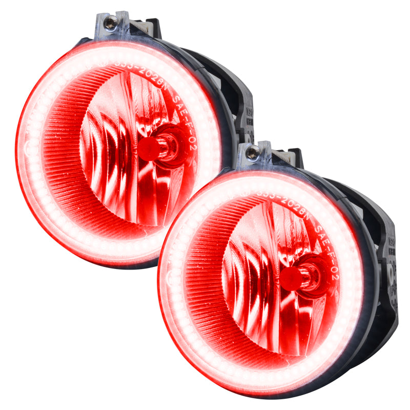 Oracle 13-14 Ford Mustang Shelby/Roush/GT500 LED Fog Light Halo Kit - Red-thumbmail-4