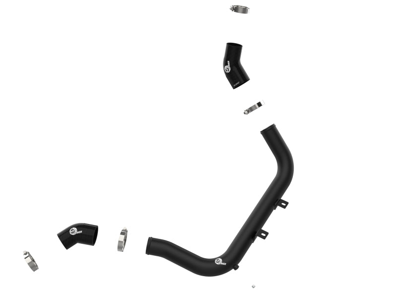 aFe BladeRunner 2-1/4 IN Aluminum Hot Charge Pipe Black 17-20 Hyundai Elantra GT L4-1.6L (t)-thumbmail-6