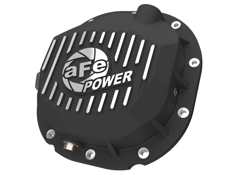 aFe 90-14 Ford F-150 Rear Differential Cover - Black w/ Machined Fins-thumbmail-1