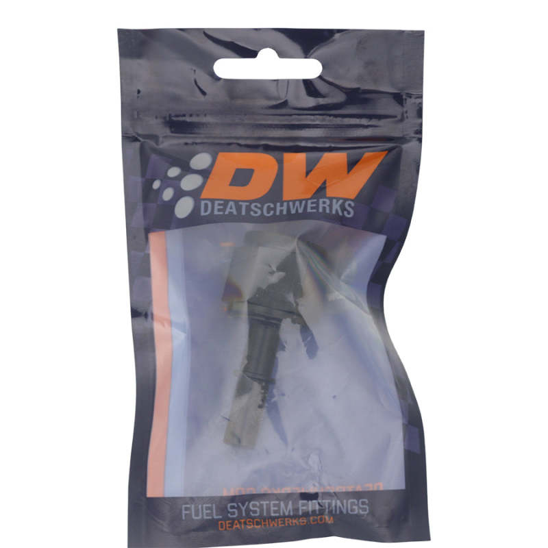 DeatschWerks 10AN Female Flare Swivel to 3/8in Male EFI Quick Disconnect - Anodized Matte Black-thumbmail-2