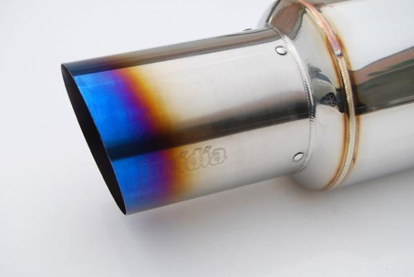 Invidia 08+ WRX Hatch / 08 STi 76mm RACING Titanium Tip Cat-back Exhaust-thumbmail-2