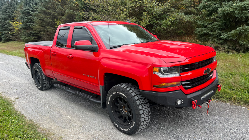 Fishbone Offroad 07-18 Chevrolet Silverado 1500/2500/3500 Double Cab Oval Side Steps -Black Textured-thumbmail-8