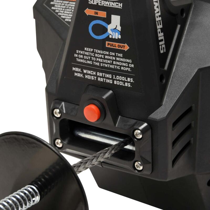 Superwinch Hand Hauler 1000 Winch 24 VDC 1000 lbs Line Pull Soft Shackle Rope End Safely-thumbmail-3