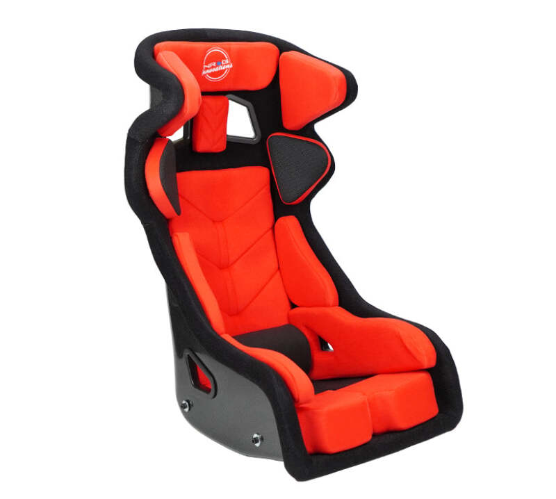 NRG FIA Competition Seat w/ Head Containment & Comp Fabric FIA homologated Velcro Paddings Small-thumbmail-1