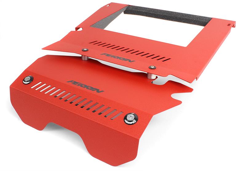 Perrin 15-16 Subaru WRX Engine Cover Kit - Red-thumbmail-4