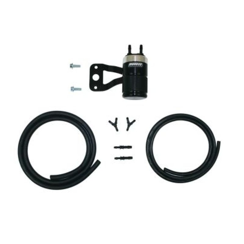 Moroso H-D Milwaukee 8/touring Models (w/Stock Air Cleaner) Air Oil Separator - Black & Polished-thumbmail-1