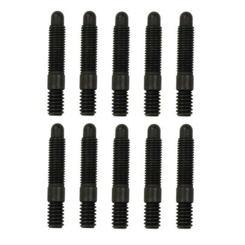 Moroso Bullet Nose Black OX Studs - 1/4-20 X 1/4-28 X 1.5 Long (10 Pack)-thumbmail-1