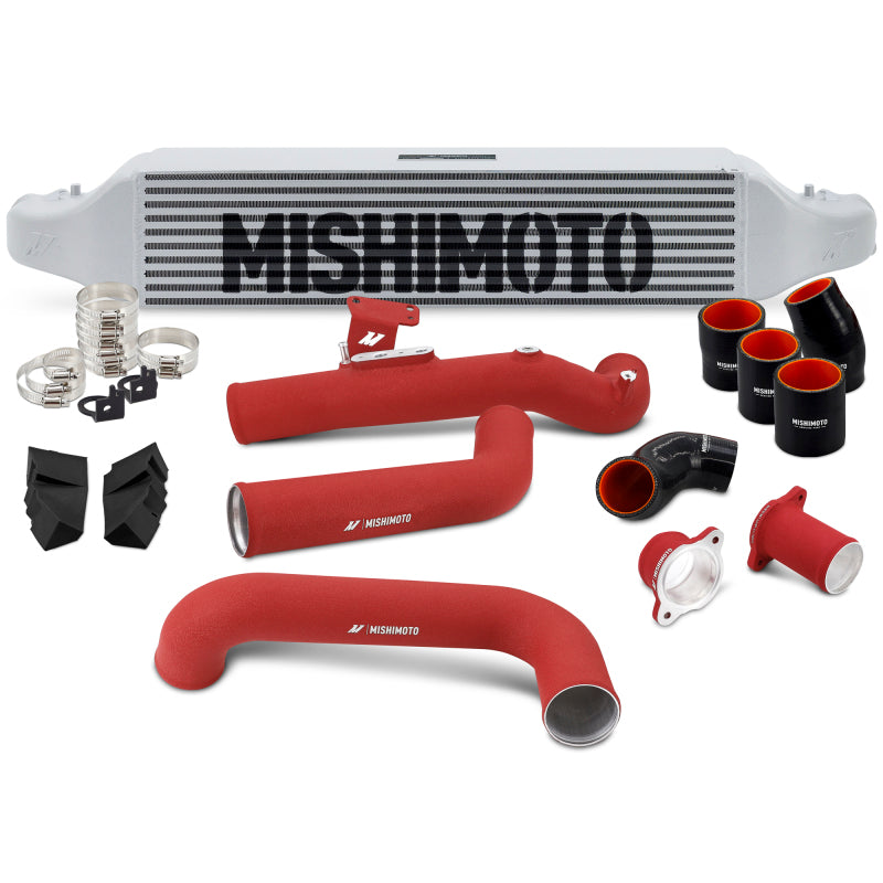 Mishimoto 2022+ Honda Civic 1.5T Intercooler Kit - Silver Intercooler - Red Pipes-thumbmail-1