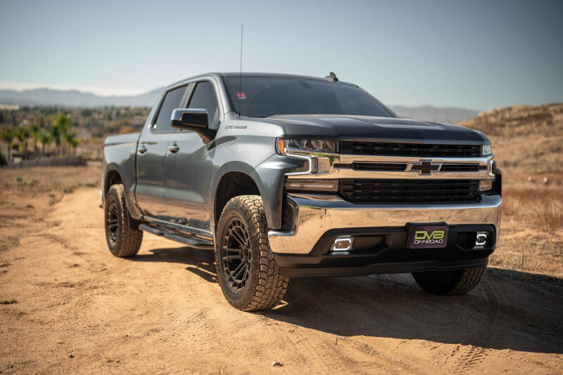DV8 Offroad 19-24 GMC Sierra 1500 Crew Cab OE Plus Side Steps - Black Steel-thumbmail-6