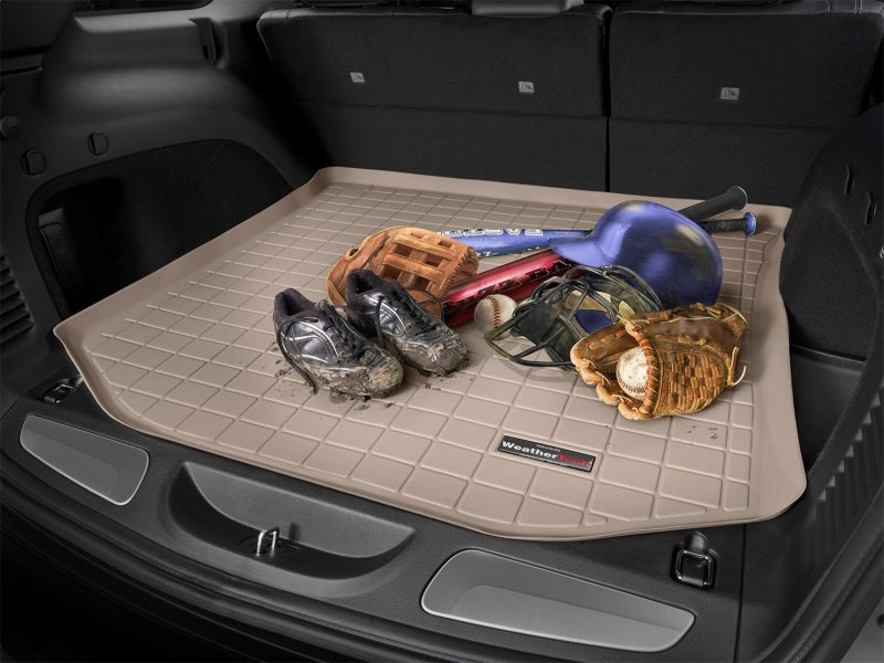 WeatherTech 25-25 Genesis GV80 Coup Trunk Cargo Liner w/Bumper Protector - Tan-thumbmail-3