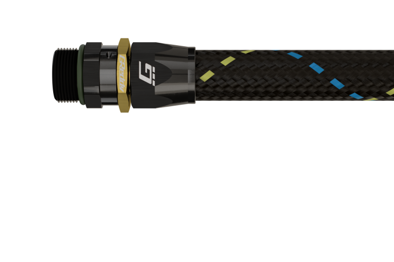 GReddy AN08 STRAIGHT ORB MALE BLACK/GOLD ANODIZED-thumbmail-1