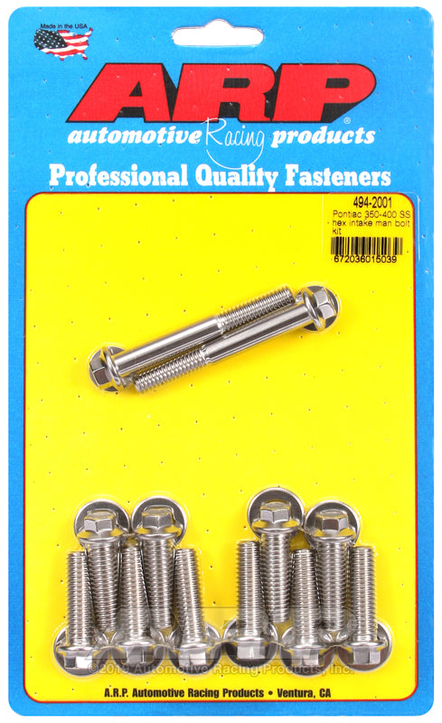 ARP Pontiac 350-400 SS Hex Intake Manifold Bolt Kit-thumbmail-1