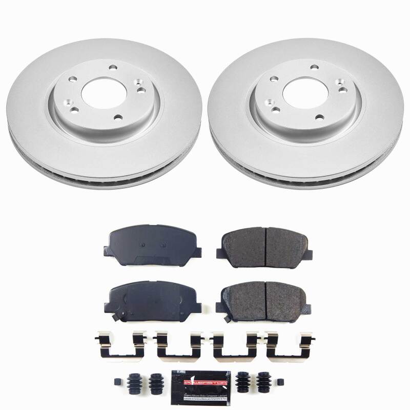 Power Stop 13-15 Hyundai Veloster Front Z23 Coated Brake Kit-thumbmail-1