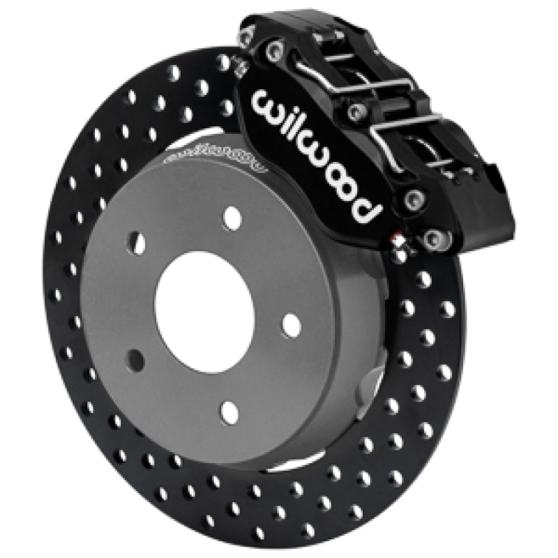 Wilwood 22-23 Polaris RZR Turbo Dynapro 4R Front Brake Kit w/ 11.25in Drilled Rotors - Black-thumbmail-1