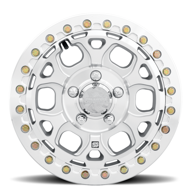 Method MR416 Beadlock 15x7 / 6x5.5 / 74mm Offset / 78.30mm Bore - Machined Clear Coat Wheel-thumbmail-3