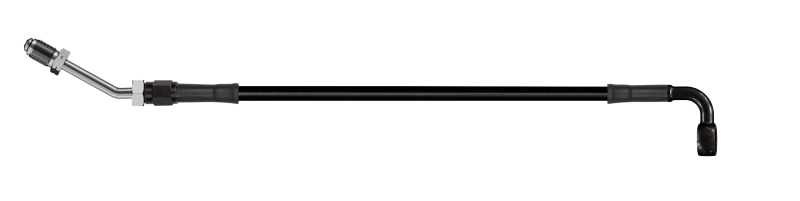 Goodridge 56in Universal Clutch Line w/Black Zinc Fittings & Black Hose - 90Deg Banjo w/M10 Fitting-thumbmail-1