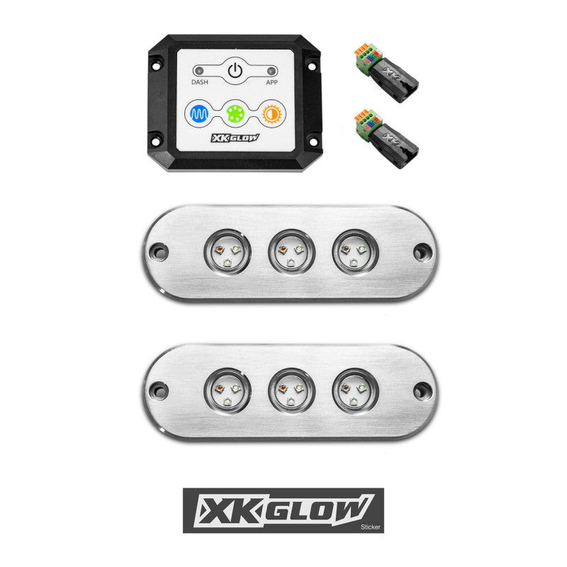 XKGLOW 2-Piece 27W Rgb LED Marine Lit Kit