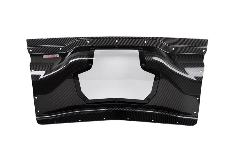 Corsa 2020+ Chevrolet Corvette C8/Z06 Carbon Fiber Air Intake Trunk Panel with Polycarbonate Window-thumbmail-1