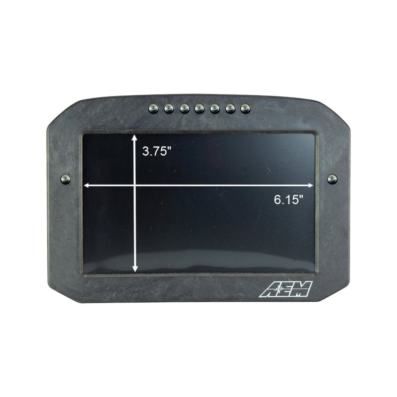 AEM CD-7LG Carbon Logging Flush Digital Dash Display w/ Internal 20Hz GPS & Antenna-thumbmail-8