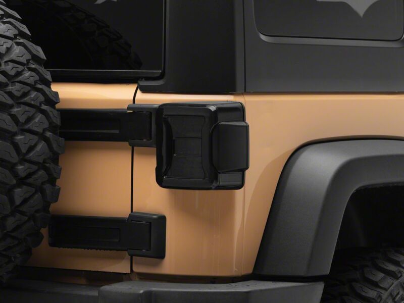 Raxiom 07-18 Jeep Wrangler JK Axial Series JL Style LED Tail Lights- Black Housing- Smoked Lens-thumbmail-5