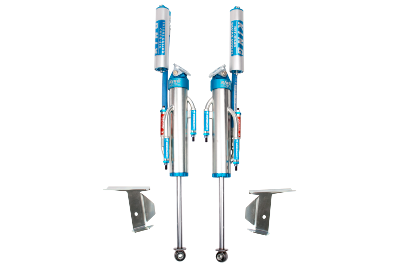 King Shocks 07-18 Jeep Wrangler JK Rear 2.5 Dia Hose Remote Bypass Shocks 3-5in Lift (Pair)-thumbmail-1