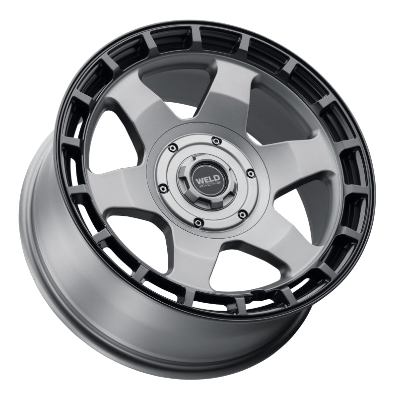 Weld Off-Road Ridge 20x9 - 8x165.1 BP - ET0 - 125.1mm CB - Satin Gunmetal Wheel (Black Ring)-thumbmail-2