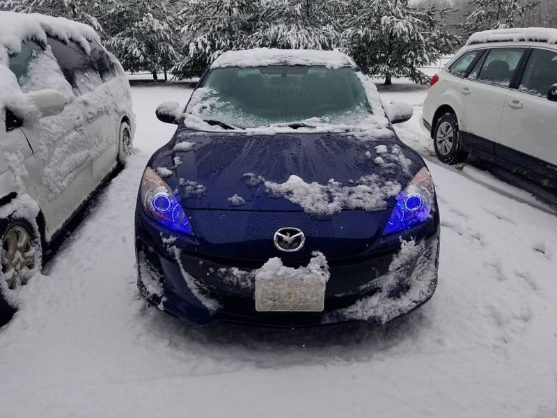 Oracle 10-12 Mazda 3 LED Headlight Halo Kit - UV/Purple-thumbmail-3