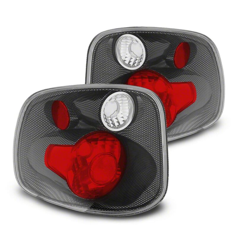 Raxiom 01-03 Ford F-150 Flareside Axial Series Version 2 TailLights- Carbn Fiber- Red/Clear Lens-thumbmail-1