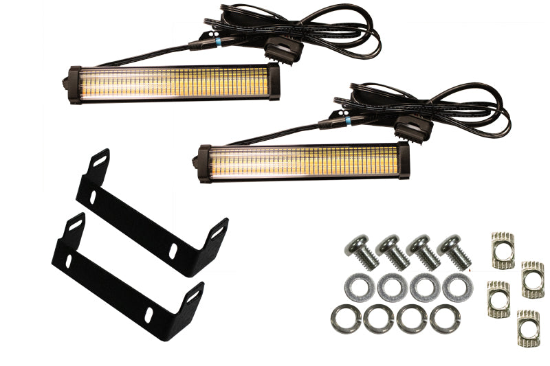 Fishbone Offroad 2018+ Jeep JL & 2020+ JT 7in Turn Signal & Side Marker Lights and Brackets-thumbmail-1