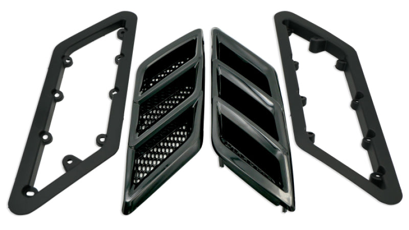 Roush 2015-2023 Roush Mustang Fender Vent Heat Extractors - Gloss Black-thumbmail-2