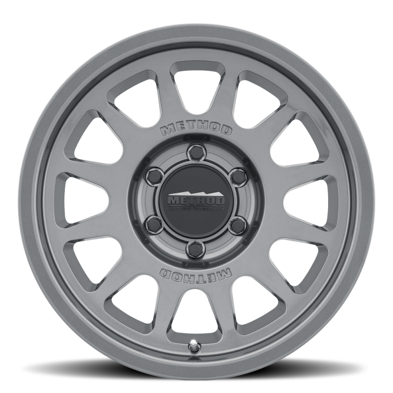 Method MR703 Bead Grip HD 18x9 +40mm Offset 6x5.5 95.25mm CB Gloss Titanium Wheel-thumbmail-2