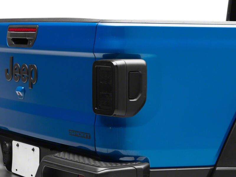 Raxiom 20-26 Jeep Gladiator JT Axial Series LED Tail Lights- Black Housing- Smoked Lens-thumbmail-5
