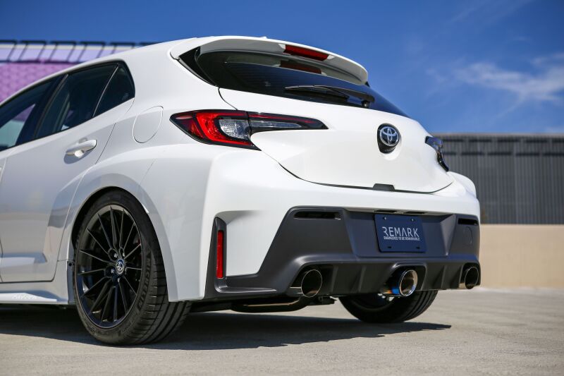 Remark 2023+ Toyota GR Corolla Elite Spec Cat-Back Exhaust w/ Outer Polished & Center Burned TI Tips-thumbmail-2