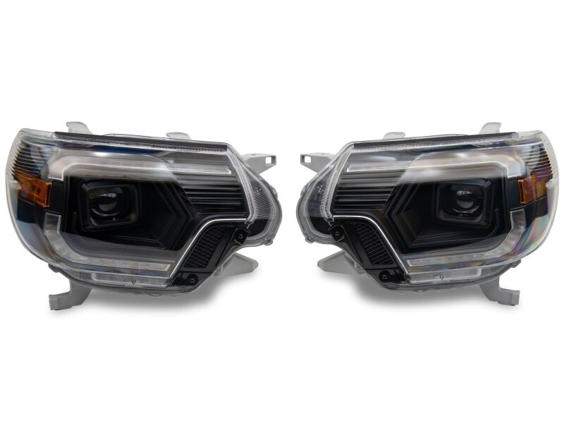 Raxiom 12-15 ToyotaTacoma Axial Series Switchback Projector Headlights- Black Housing- Clear Lens-thumbmail-4