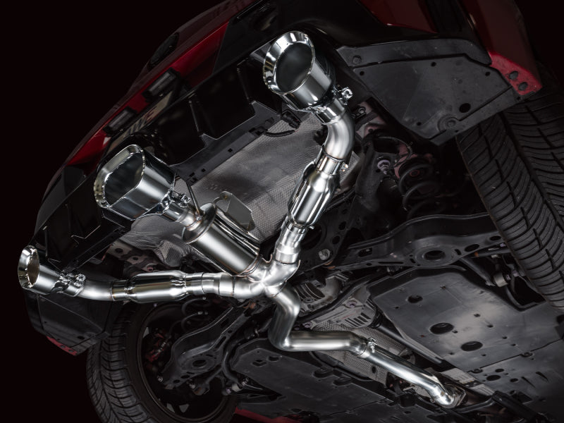 AWE 23-24 Toyota GR Corolla Track Edition Catback Exhaust - Chrome Silver Tips-thumbmail-4