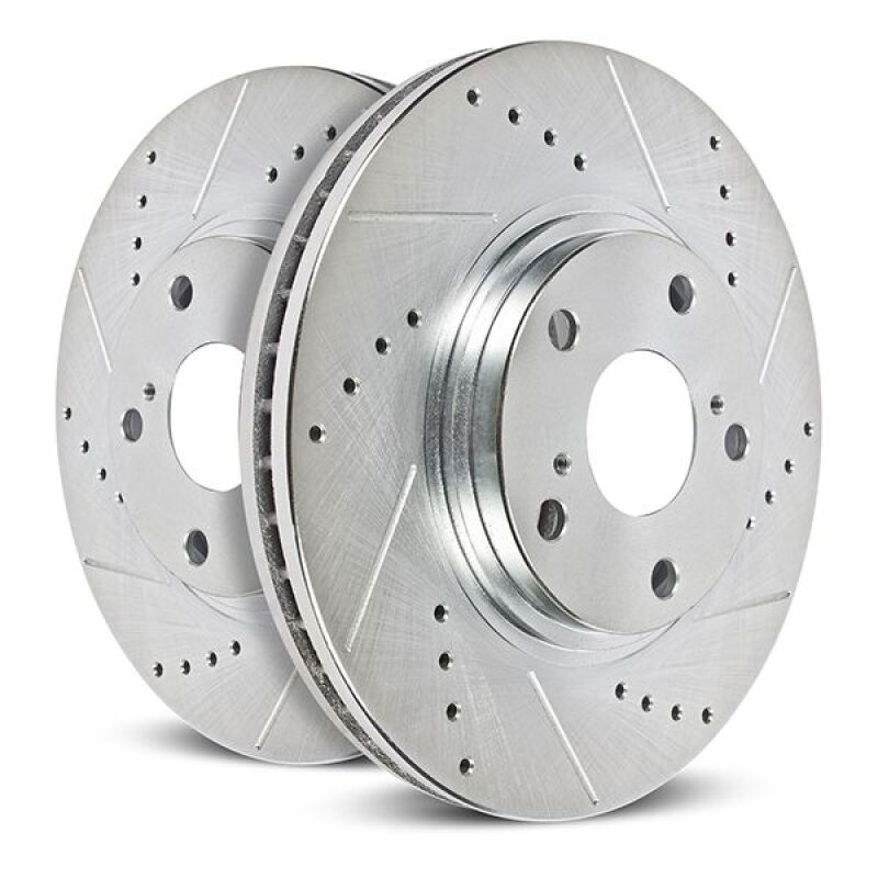 Power Stop 21-23 Ford Mustang Front Drilled & Slotted Rotor (Pair)-thumbmail-1