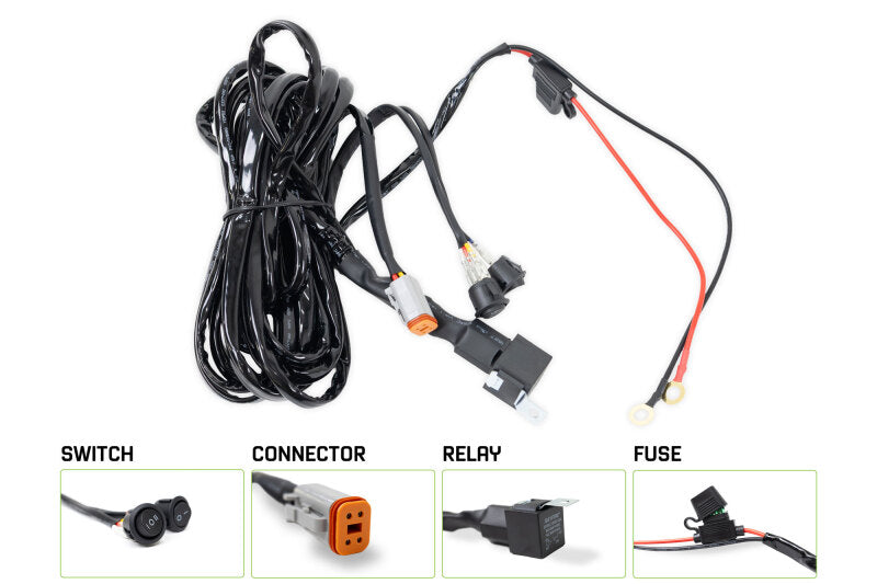 DV8 Offroad 40 AMP DT 4-Pin Halo Light Harness-thumbmail-3