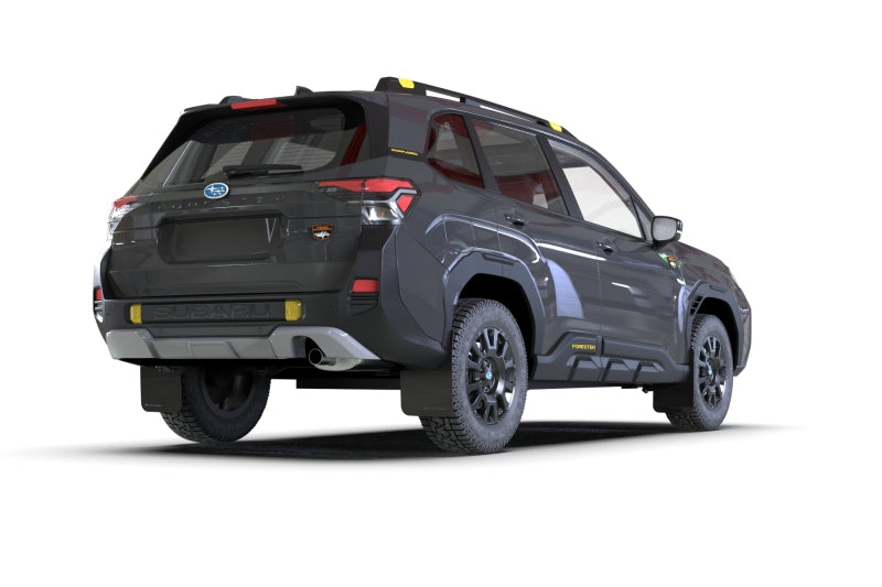 Rally Armor 2026 Subaru  Forester Wilderness Black UR Mud Flap w/Dark Grey Logo-thumbmail-3