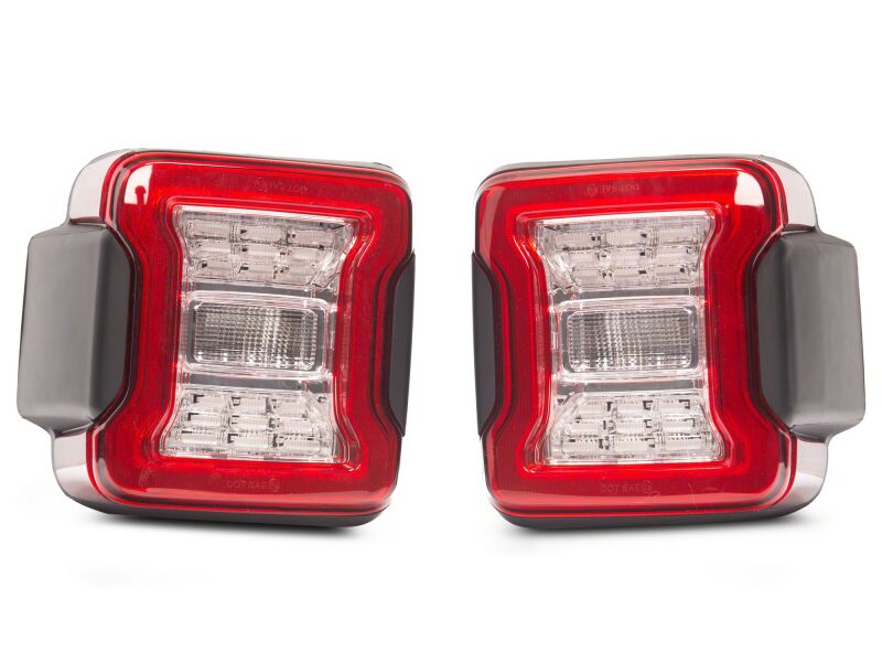 Raxiom 18-26 Jeep Wrangler JL LED Tail Lights- Clear Housing- Clear Lens-thumbmail-8