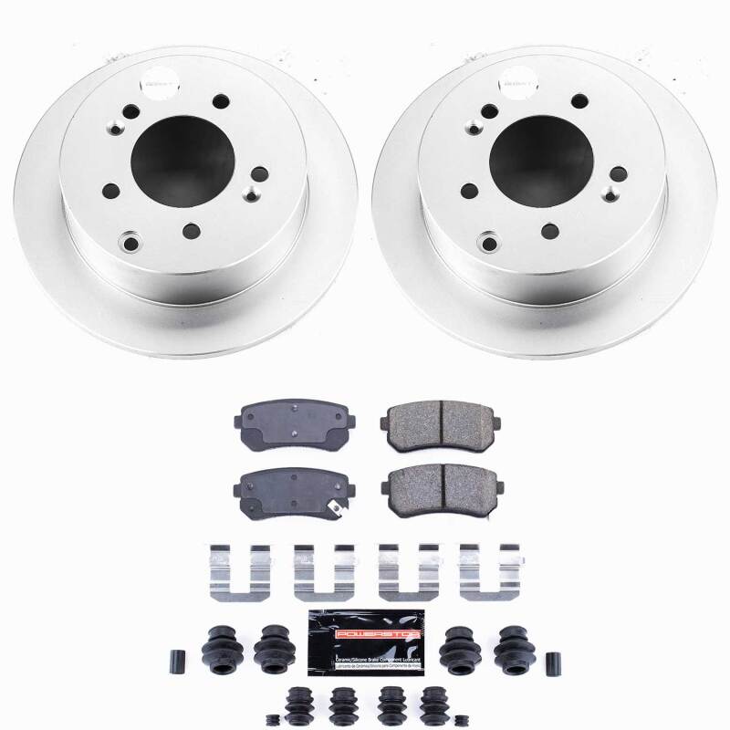 Power Stop 10-13 Kia Forte Rear Z23 Coated Brake Kit-thumbmail-1