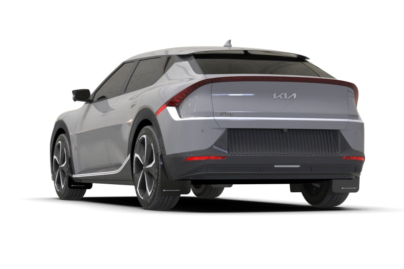 Rally Armor 22-23 Kia EV6 Black UR Mud Flap Blue Logo-thumbmail-2