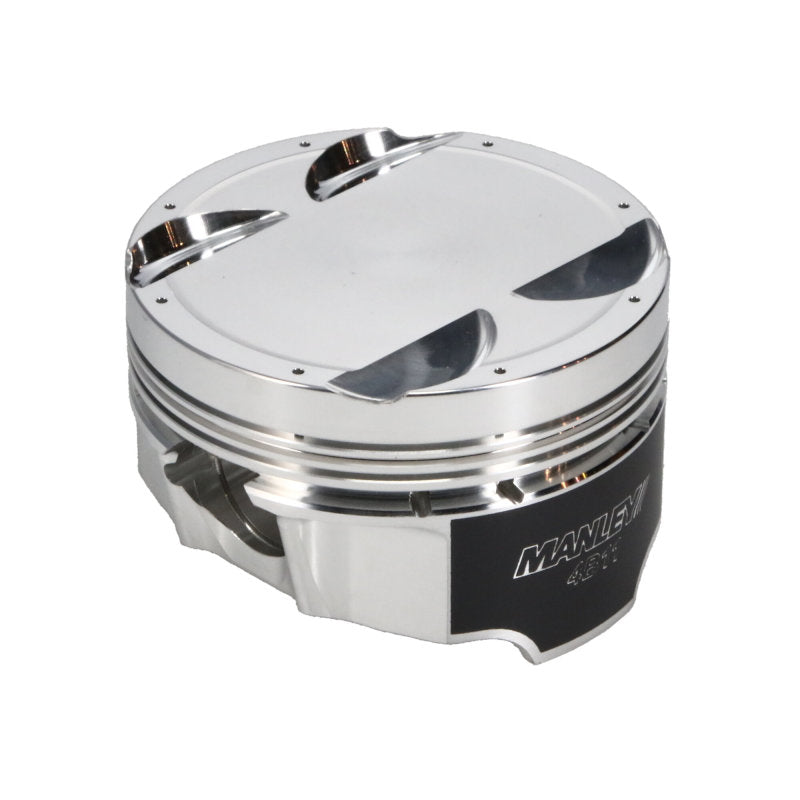 Manley Mitsubishi 4B11 86mm Bore 9.0:1 CR -5cc Dish Turbo Tuff Piston Set w/ Rings-thumbmail-5